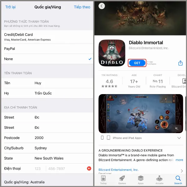 alt: Hướng dẫn tải game Diablo Immortal từ App Store