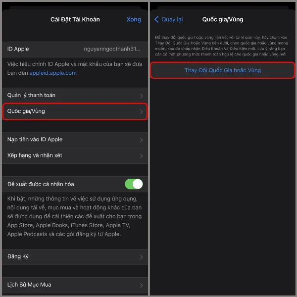 Cách đổi mã vùng iPhone để bạn tải các ứng dụng yêu thích nhưng chưa hỗ trợ tại Việt Nam siêu dễ dàng 3 alt: Hướng dẫn thay đổi quốc gia hoặc vùng trong cài đặt tài khoản App Store