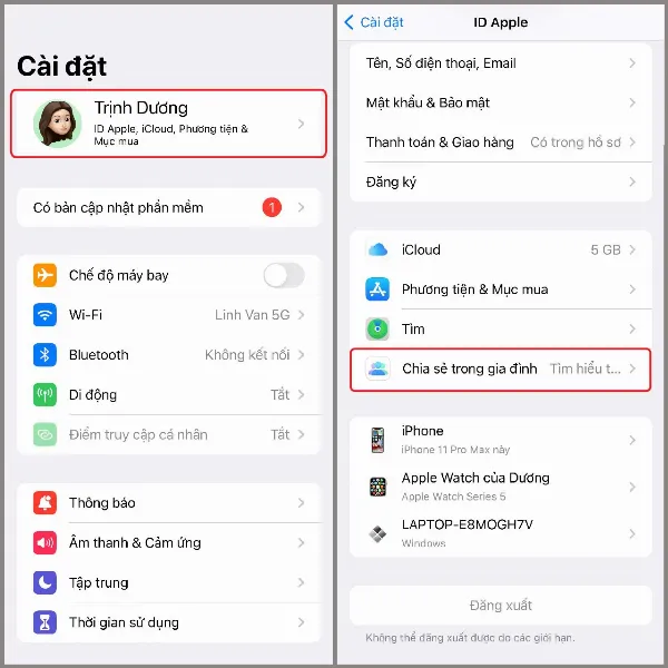 alt: Hướng dẫn truy cập cài đặt iCloud trên iPhone