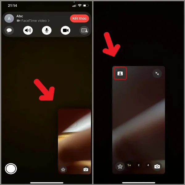 alt: Kích hoạt chế độ xóa phông trên FaceTime