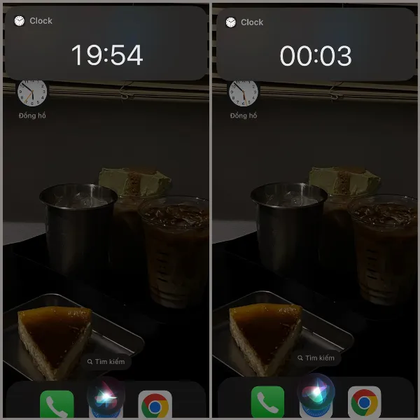 alt: Màn hình iPhone hiển thị Siri đang lắng nghe và xử lý yêu cầu hẹn giờ tắt nhạc sau 20 phút
