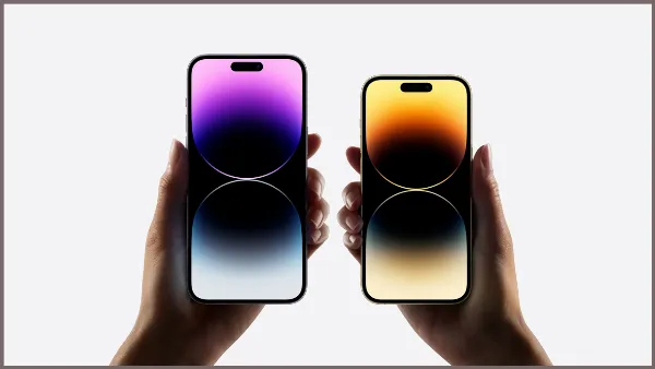 alt: Mô tả thiết kế Dynamic Island dạng viên thuốc trên iPhone 14 Pro và 14 Pro Max