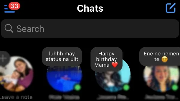 alt: Một ảnh chụp màn hình điện thoại hiển thị bong bóng hội thoại ghi chú với dòng chữ "Bạn có thể viết tối đa 60 ký tự trong ghi chú." Phía dưới là thông báo "Ghi chú của bạn sẽ biến mất sau 24 giờ."