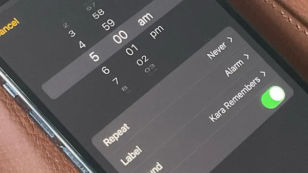 alt: Một chiếc iPhone màu đen hiển thị màn hình chính với các ứng dụng quen thuộc như Thời tiết, Lịch, Đồng hồ, Nhạc, Tin nhắn và Safari