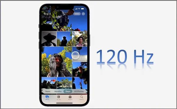 alt: So sánh sự khác biệt giữa màn hình 60Hz và 120Hz