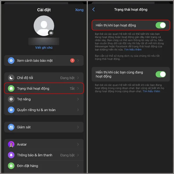Messenger không hiện trạng thái online của người dùng phải làm sao? Nguyên nhân và 3 cách xử lý 3 Bật trạng thái hoạt động trên Messenger