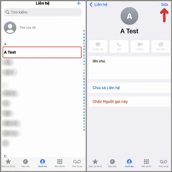 8 cách xoá danh bạ iPhone nhanh chóng, giúp danh bạ gọn gàng và loại bỏ các liên hệ không cần thiết 1 buoc1