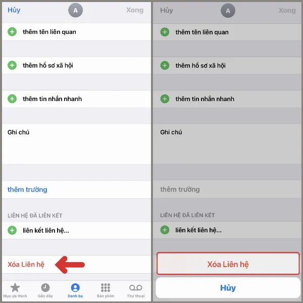 8 cách xoá danh bạ iPhone nhanh chóng, giúp danh bạ gọn gàng và loại bỏ các liên hệ không cần thiết 2 buoc2