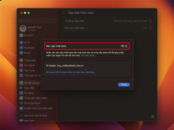Các bước hướng dẫn cách cập nhật macOS 14 Sonoma beta