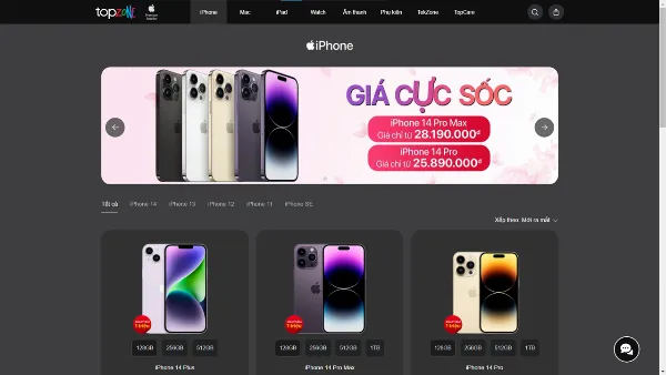 Các bước kiểm tra thông số quay phim trên website bán lẻ