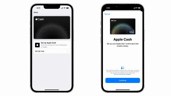 Các bước thiết lập Apple Cash