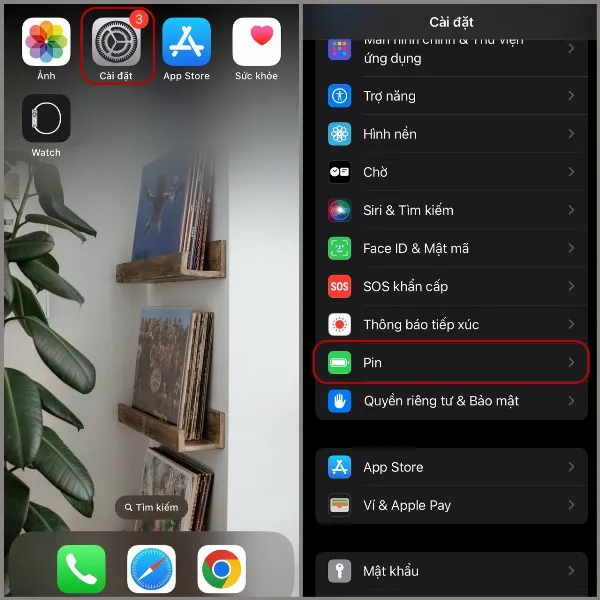 Cài đặt trên iPhone
