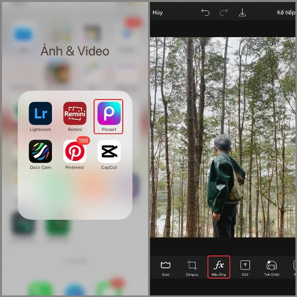 2 cách xoá phông trên iPhone vô cùng đơn giản, giúp chủ thể trong bức ảnh trở nên nổi bật và ấn tượng 4 Chọn ảnh và nhấn vào mục Hiệu ứng