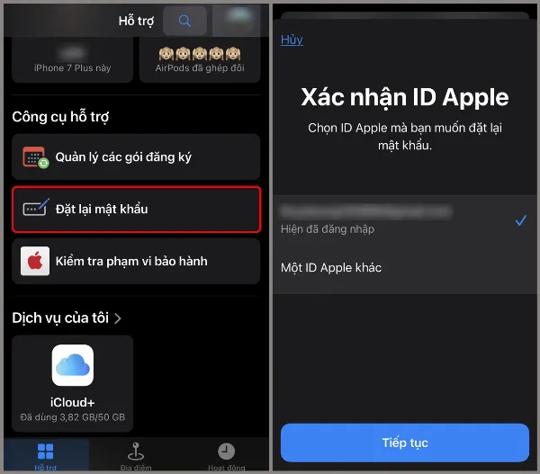 2 cách liên hệ hỗ trợ Apple để yêu cầu sửa chữa và giải quyết những vấn đề về iPhone của bạn hiệu quả 5 Đặt lại mật khẩu Apple ID