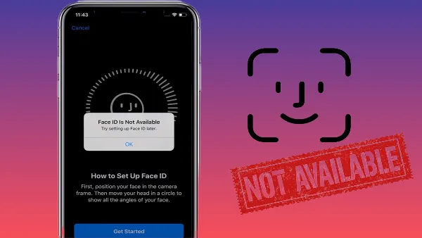 Face ID không nhận diện được