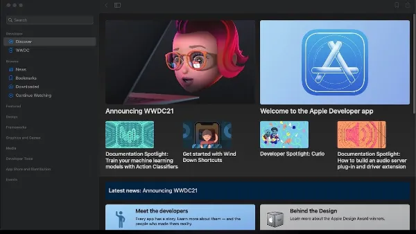 Giao diện công cụ Xcode của Apple Developer