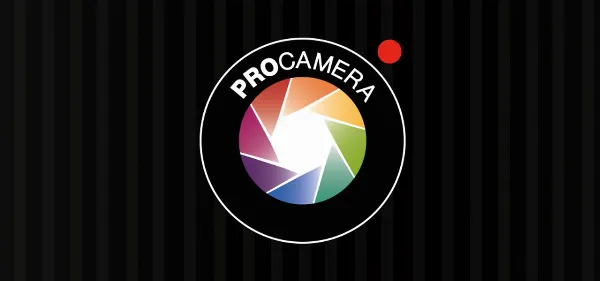 Giao diện ứng dụng ProCamera với các thông số tùy chỉnh và chế độ chụp