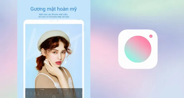Giao diện ứng dụng Ulike với các tùy chọn chỉnh sửa khuôn mặt và bộ lọc màu