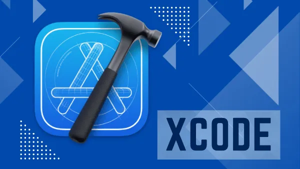 Giao diện Xcode hiển thị mã nguồn và giao diện ứng dụng