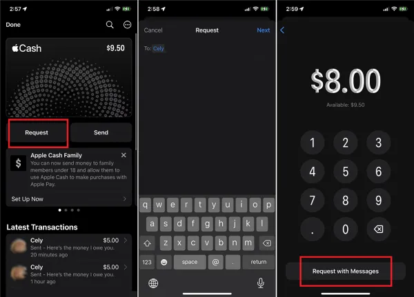 Gửi tiền bằng Apple Cash