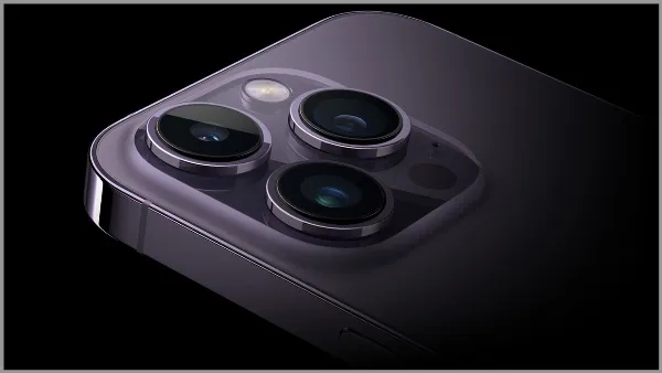 Cấu hình iPhone 14 Pro Max: chip Apple A16 Bionic, màn hình AOD, Camera có nhiều cải tiến 6 Hệ thống ba camera sau của iPhone 14 Pro Max với camera chính 48MP