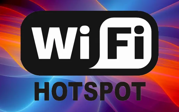 Hình ảnh điện thoại đang phát WiFi Hotspot cho laptop