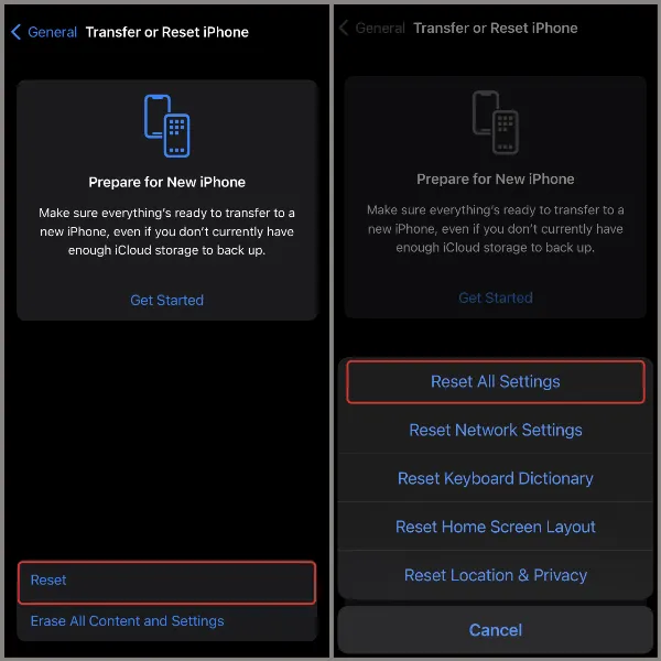 Cách gỡ bỏ phần mềm gián điệp trên iPhone cực dễ dàng, giúp bảo vệ điện thoại an toàn khỏi việc bị theo dõi 4 Hình ảnh hướng dẫn các bước đặt lại tất cả cài đặt trên iPhone