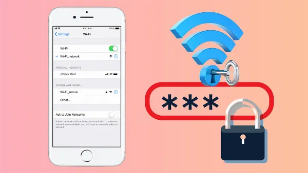 Hình ảnh iPhone 7 và iPhone 7 Plus hiển thị mật khẩu Wi-Fi