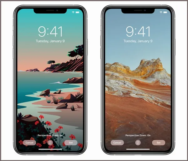 Hình ảnh mô tả bộ sưu tập hình nền mới trên iOS 14.2