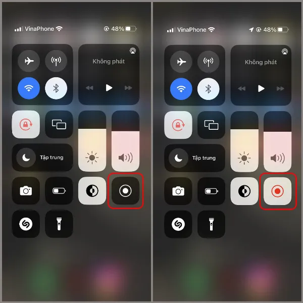 Hướng dẫn các bước quay màn hình iPhone 12 từ trung tâm điều khiển