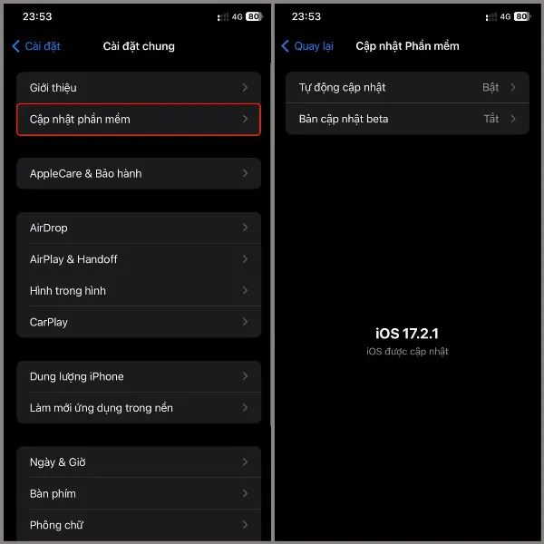 Hướng dẫn cập nhật phần mềm iOS trên iPhone