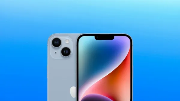 iPhone 14 màu xanh dương nhạt, tinh tế