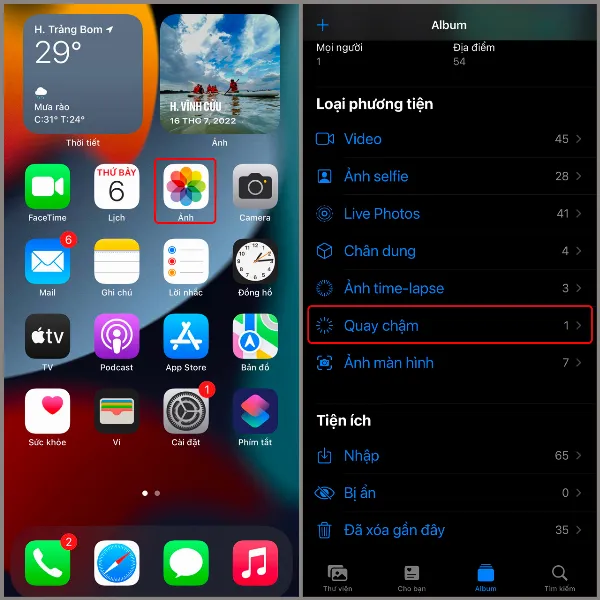 keo dai video tren iphone