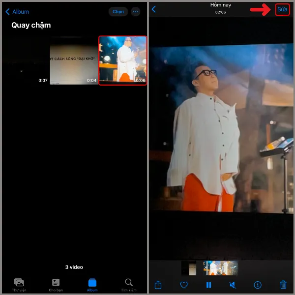 Cách kéo dài video trên iPhone để tạo cảm giác như thời gian ngưng đọng lại cực kỳ chuyên nghiệp bạn phải biết 2 keo dai video tren iphone5