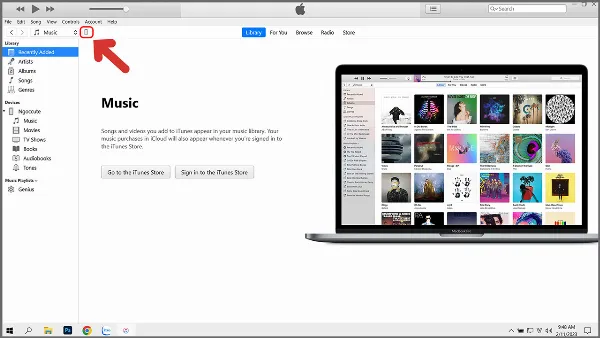 Kết nối iPhone với máy tính qua iTunes để cập nhật iOS