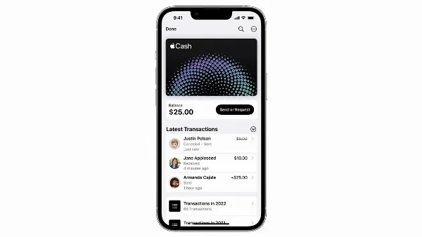 Kiểm tra lịch sử giao dịch Apple Cash