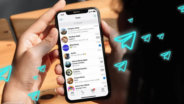 Màn hình điện thoại hiển thị thông báo tin nhắn rác trên Telegram, minh họa cho việc nhận tin nhắn không mong muốn