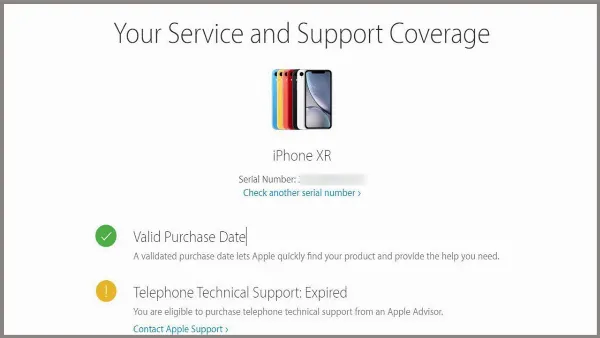 Màn hình hiển thị thông tin thiết bị dựa trên mã IMEI