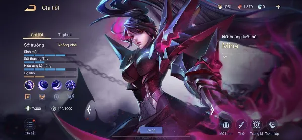 Mina thiếu khá nhiều độ cơ động trong lối chơi