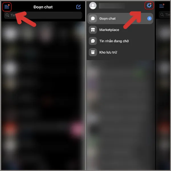 Messenger không hiện trạng thái online của người dùng phải làm sao? Nguyên nhân và 3 cách xử lý 2 Mở cài đặt Messenger