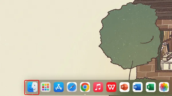 Mở Finder trên MacBook từ thanh Dock