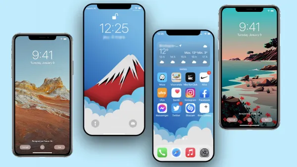 Mở phần cài đặt hình nền trong ứng dụng Cài đặt