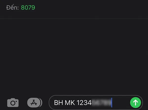 Mô tả cú pháp tin nhắn SMS để lấy lại mật khẩu VssID và lưu ý sử dụng số điện thoại đã đăng ký