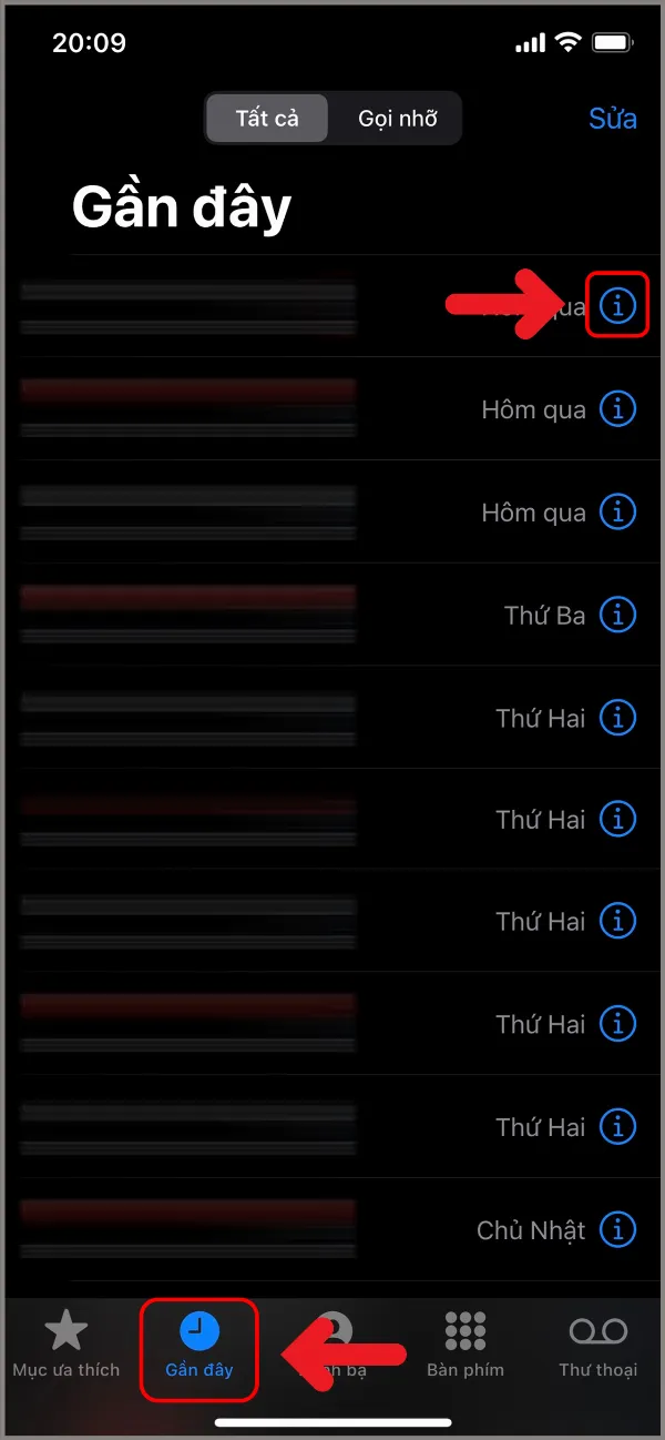 Cách chặn cuộc gọi rác trên iPhone để tránh các số lạ ngoài danh bạ làm phiền bạn cực kỳ đơn giản 1 Mở ứng dụng Điện thoại, chọn Gần đây và nhấn vào biểu tượng chữ i bên cạnh số điện thoại muốn chặn