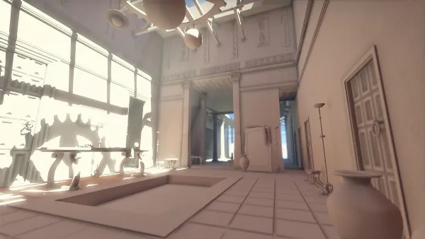 Một cảnh trong game với hiệu ứng chiếu sáng toàn cảnh được bật