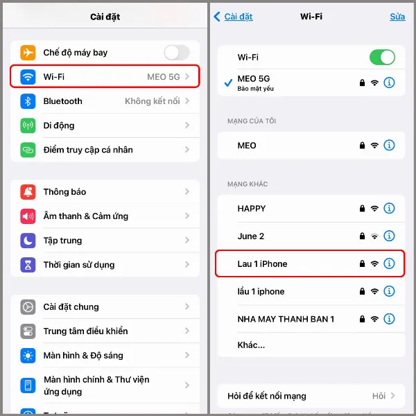 Không up được video lên Facebook phải làm sao? 10 cách sửa lỗi đơn giản mà hiệu quả bất ngờ 7 Một người đang đổi kết nối mạng WiFi khác trên điện thoại của mình