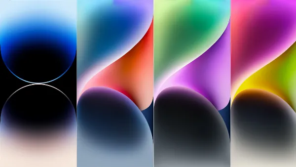 Người dùng chọn tải hình nền điện thoại iPhone 14 từ thư viện Google Drive