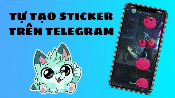 Cách tạo Sticker trên Telegram, tăng thêm sự sinh động và vui vẻ cho những cuộc trò chuyện 1 Người dùng đang tạo nhãn dán Telegram trên điện thoại của họ.