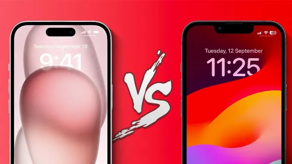 So sánh màn hình iPhone 15 và iPhone 14