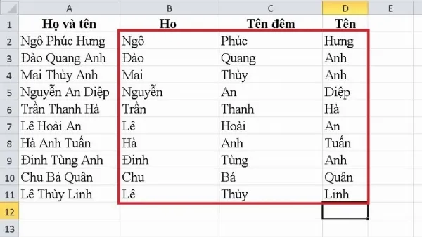 Tại sao nên tách chữ trong Excel?
